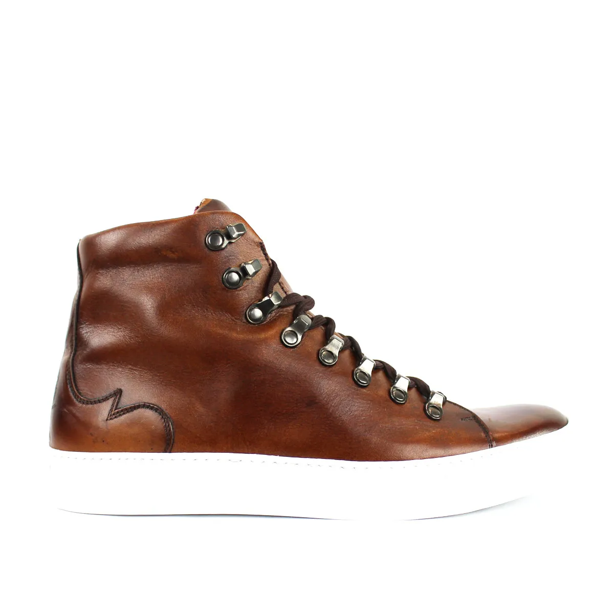 Jeffery West - Apollo Toledo K504 Hi-Top Trainers in Brown