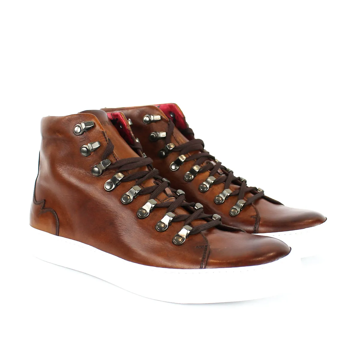Jeffery West - Apollo Toledo K504 Hi-Top Trainers in Brown