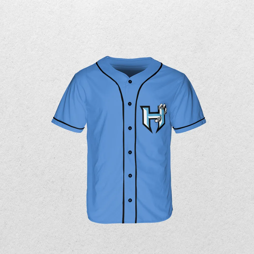 Jersey ~ Jr Hawks Classic Logo and Brick Wall Baseball