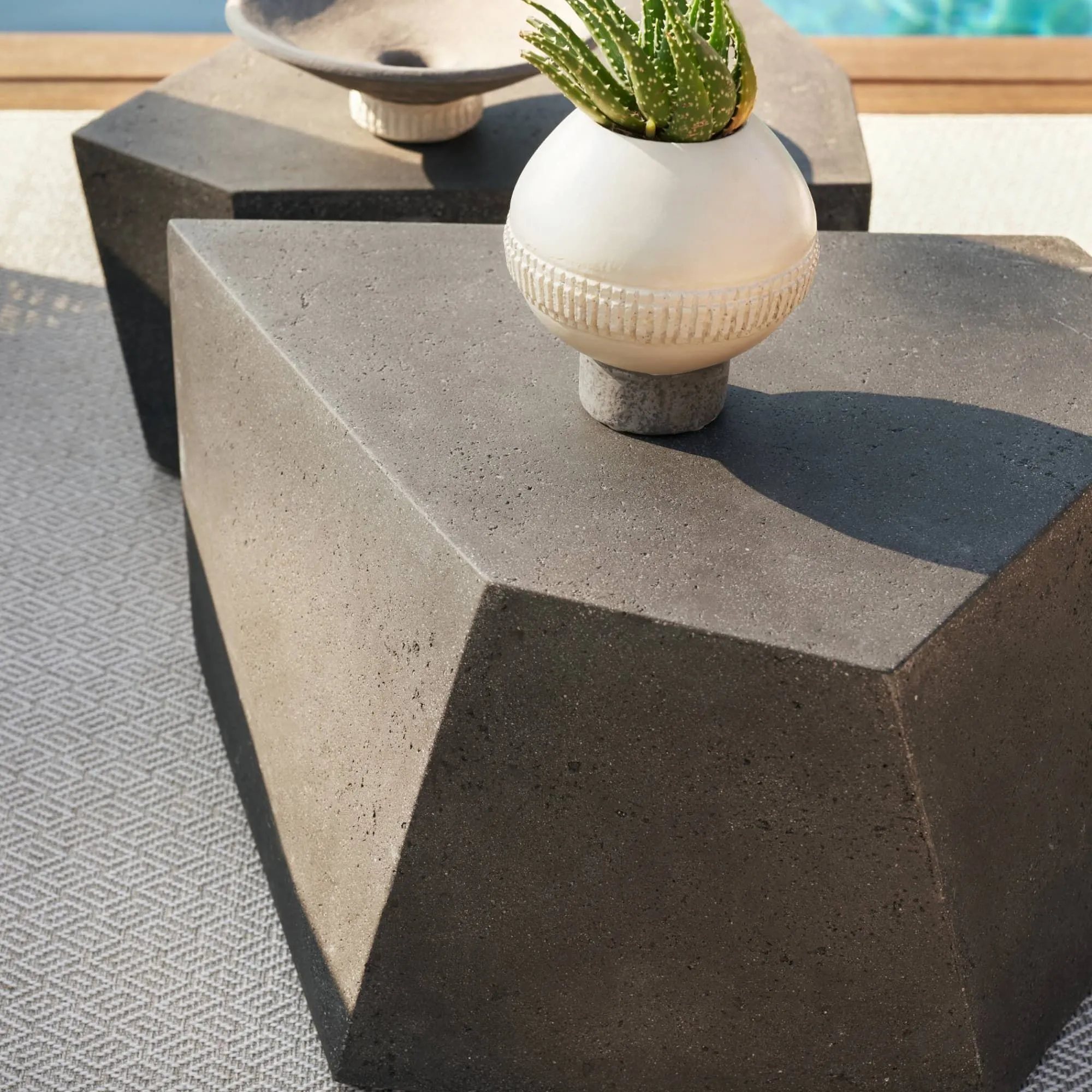Keem Outdoor Coffee Tables (Pair)
