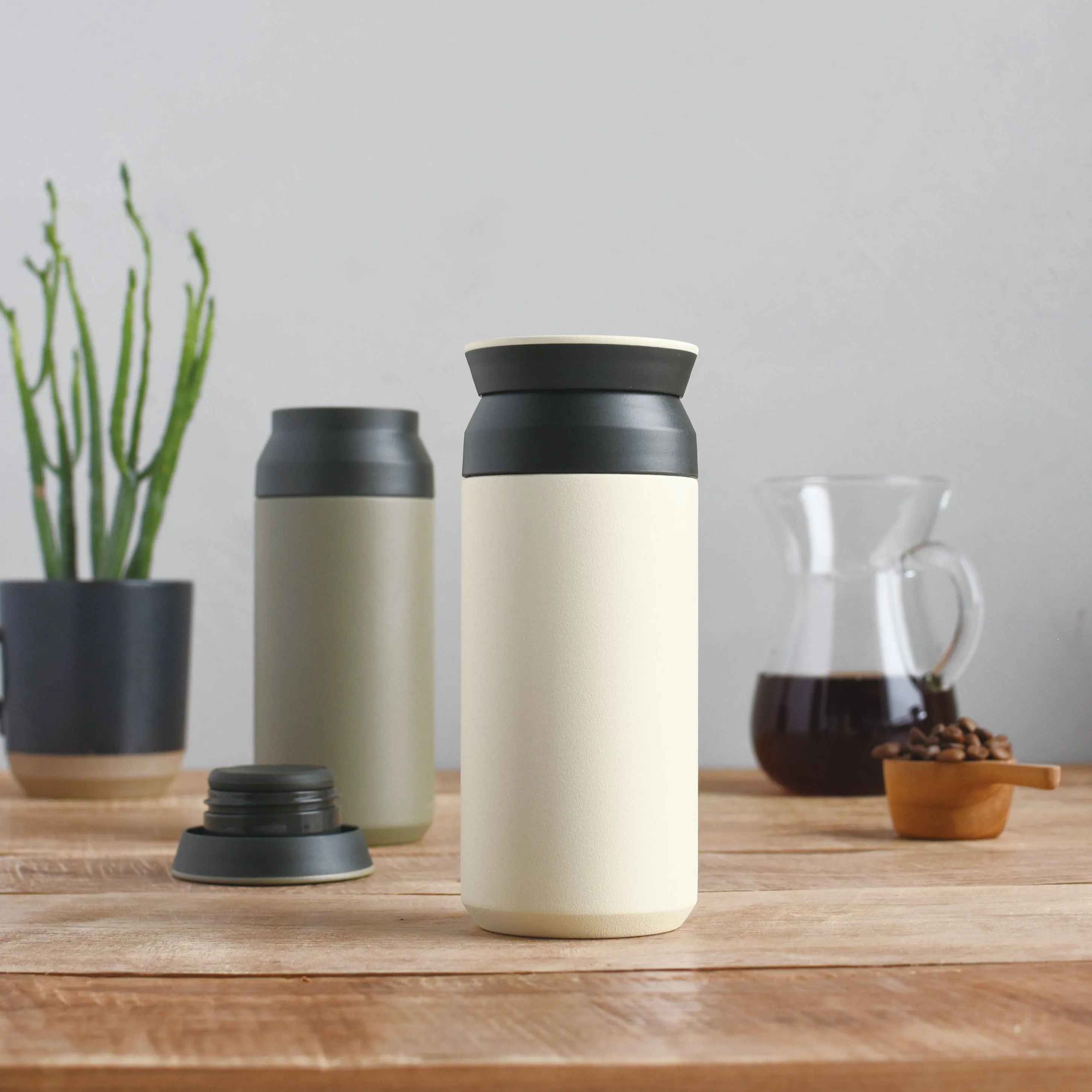 Kinto Khaki Travel Tumbler 500ml