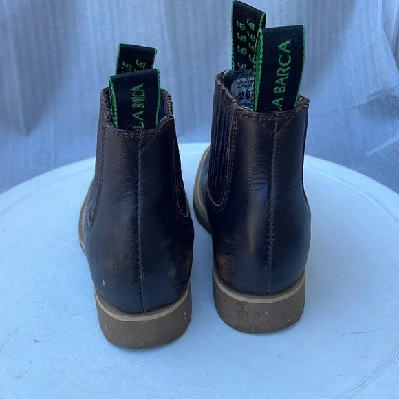 La Barca Kids Short Square Toe pull on boot Sz 13 US/20 Mx