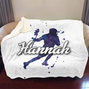 Lacrosse Personalized Blankets