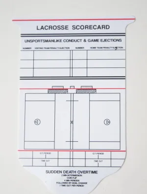 Lacrosse Reusable Game Card