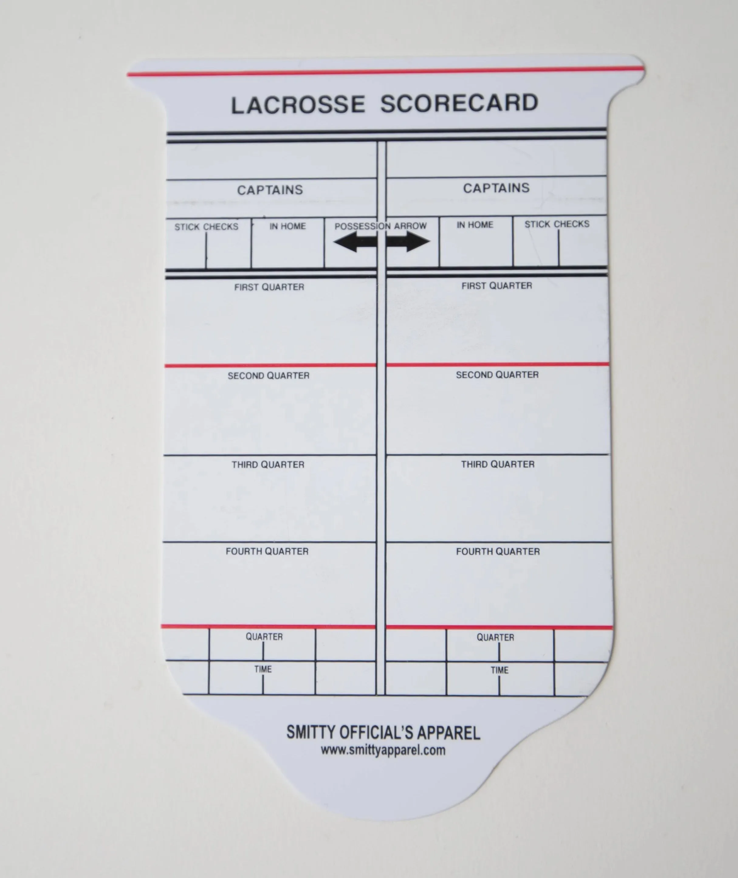 Lacrosse Reusable Game Card