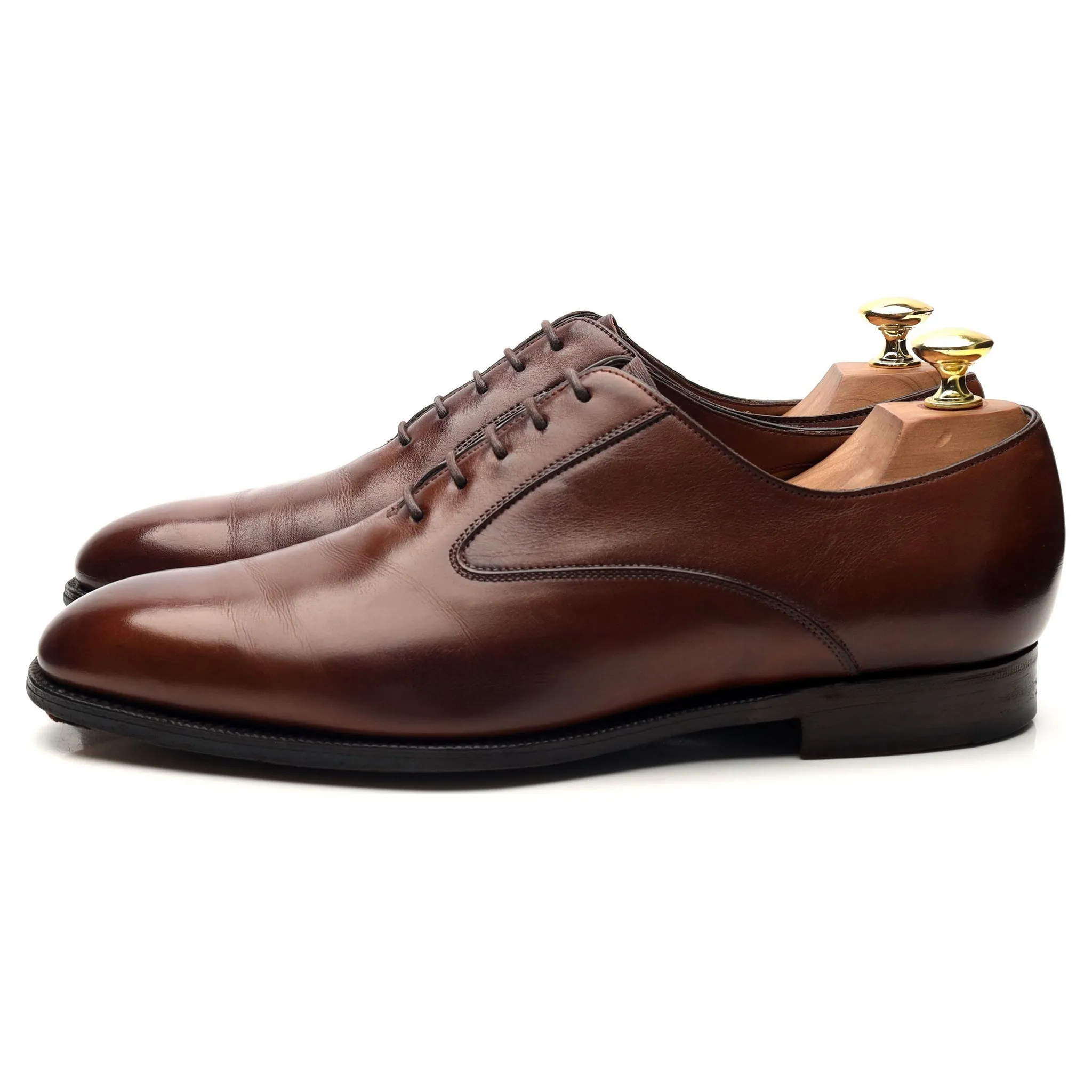 'Ladbroke' Brown Leather Oxford UK 8 E