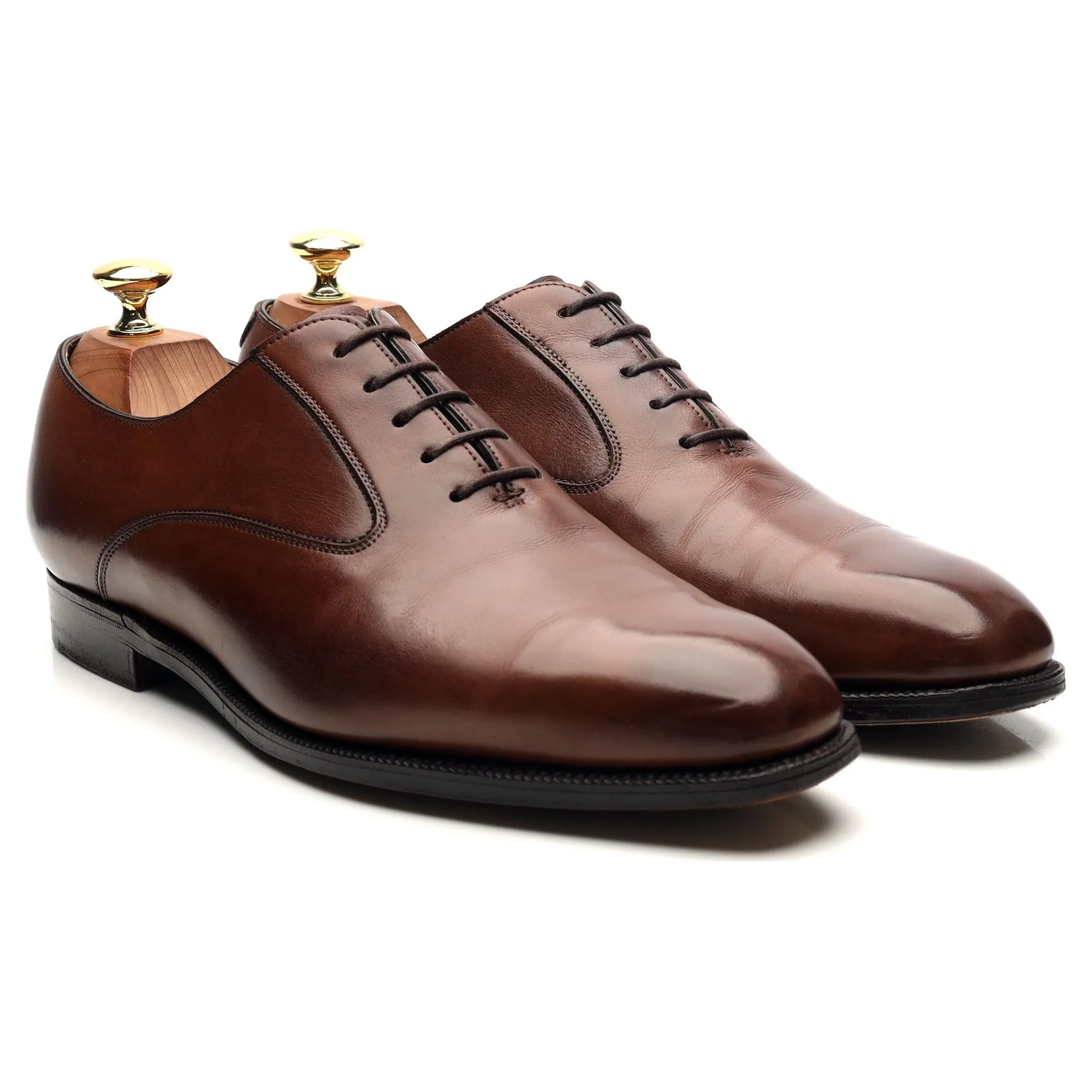 'Ladbroke' Brown Leather Oxford UK 8 E