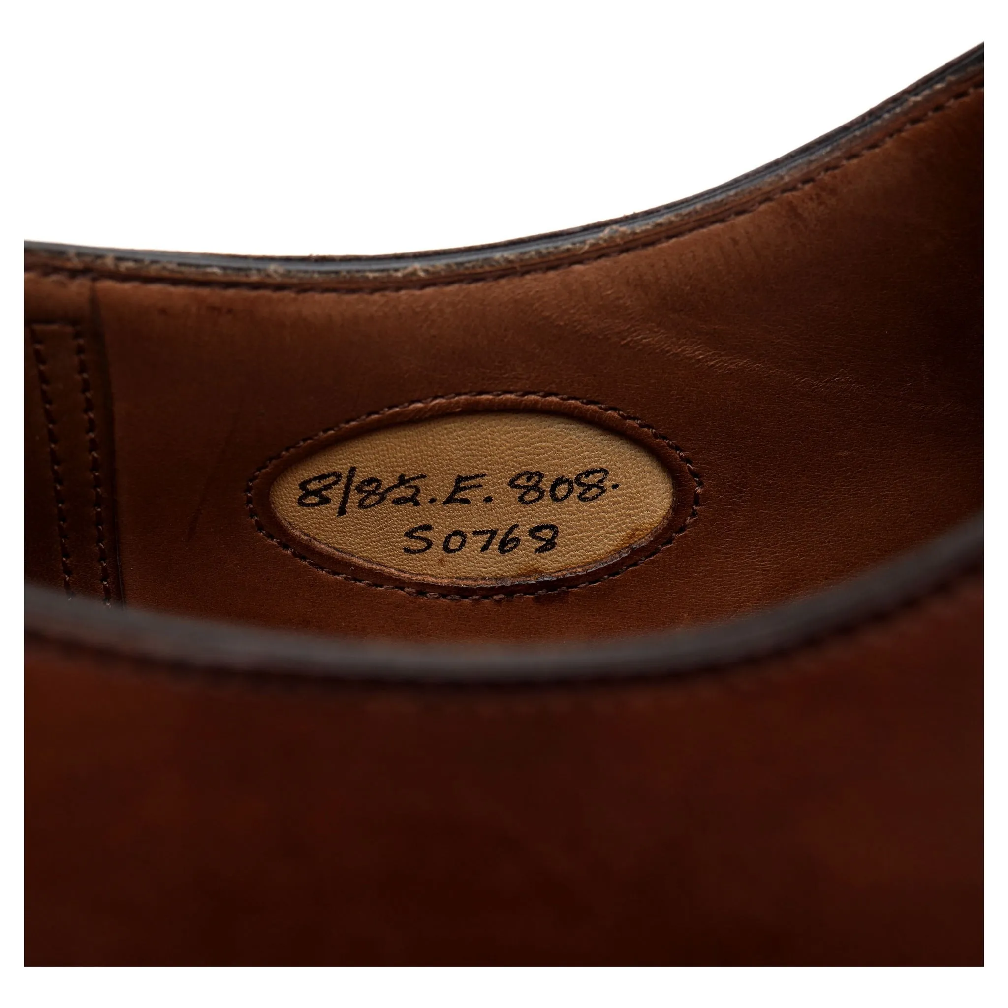 'Ladbroke' Brown Leather Oxford UK 8 E