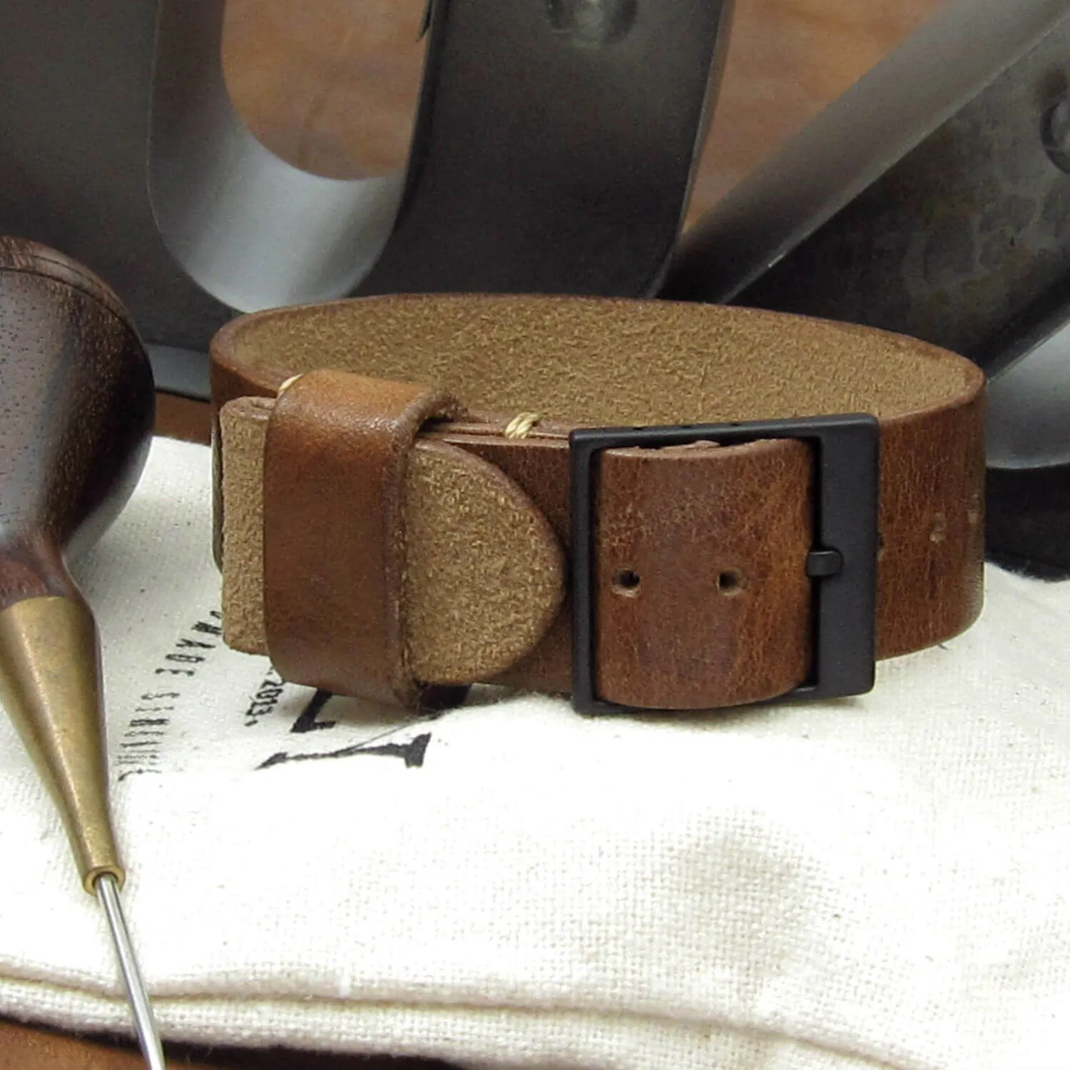 Leather Watch Strap, Classic RAF II Vintage 402