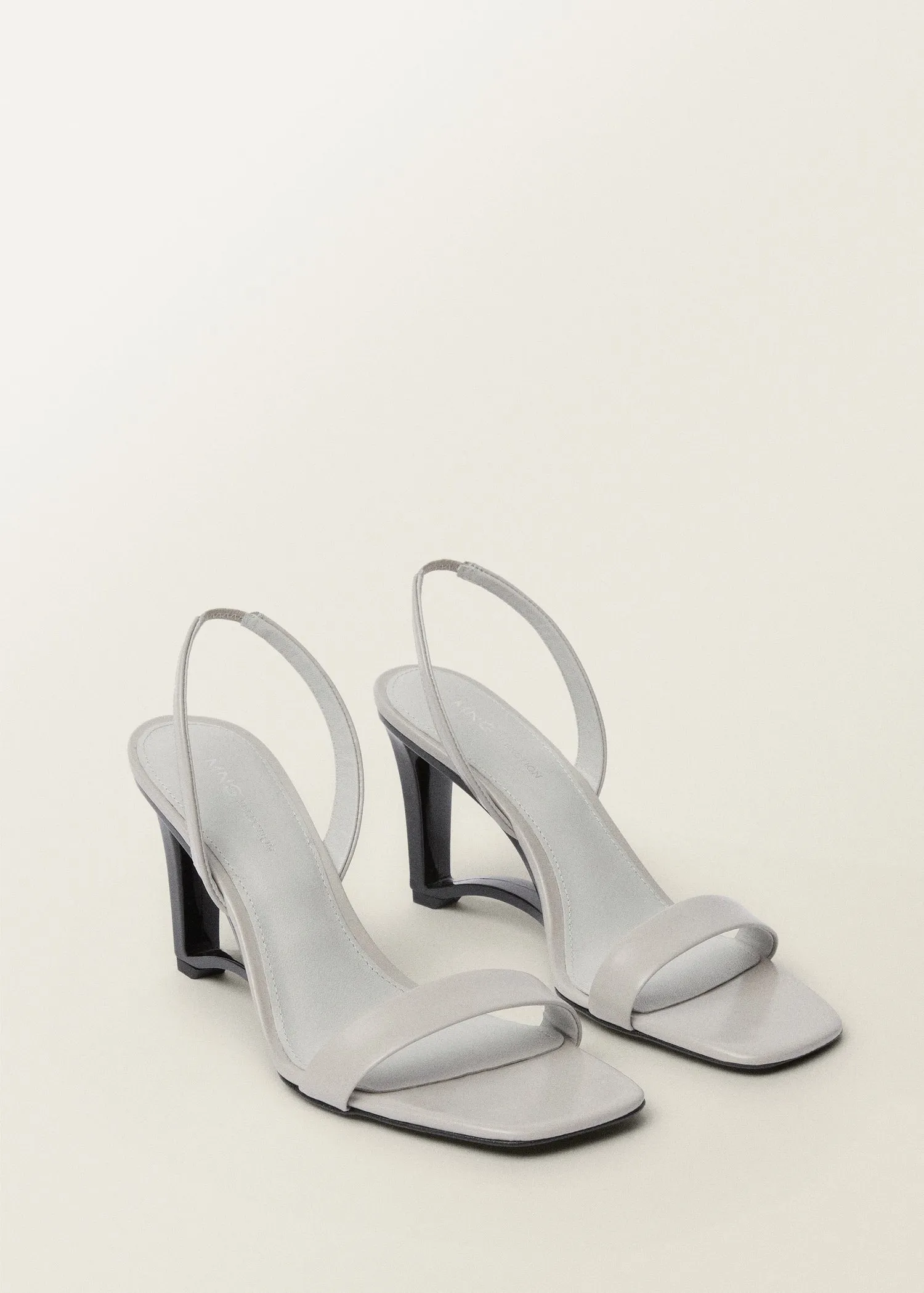 Leather wedge-heel sandals
