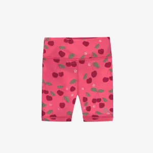 Legging court rose à motifs, enfant  || Pink short legging with all over print, child