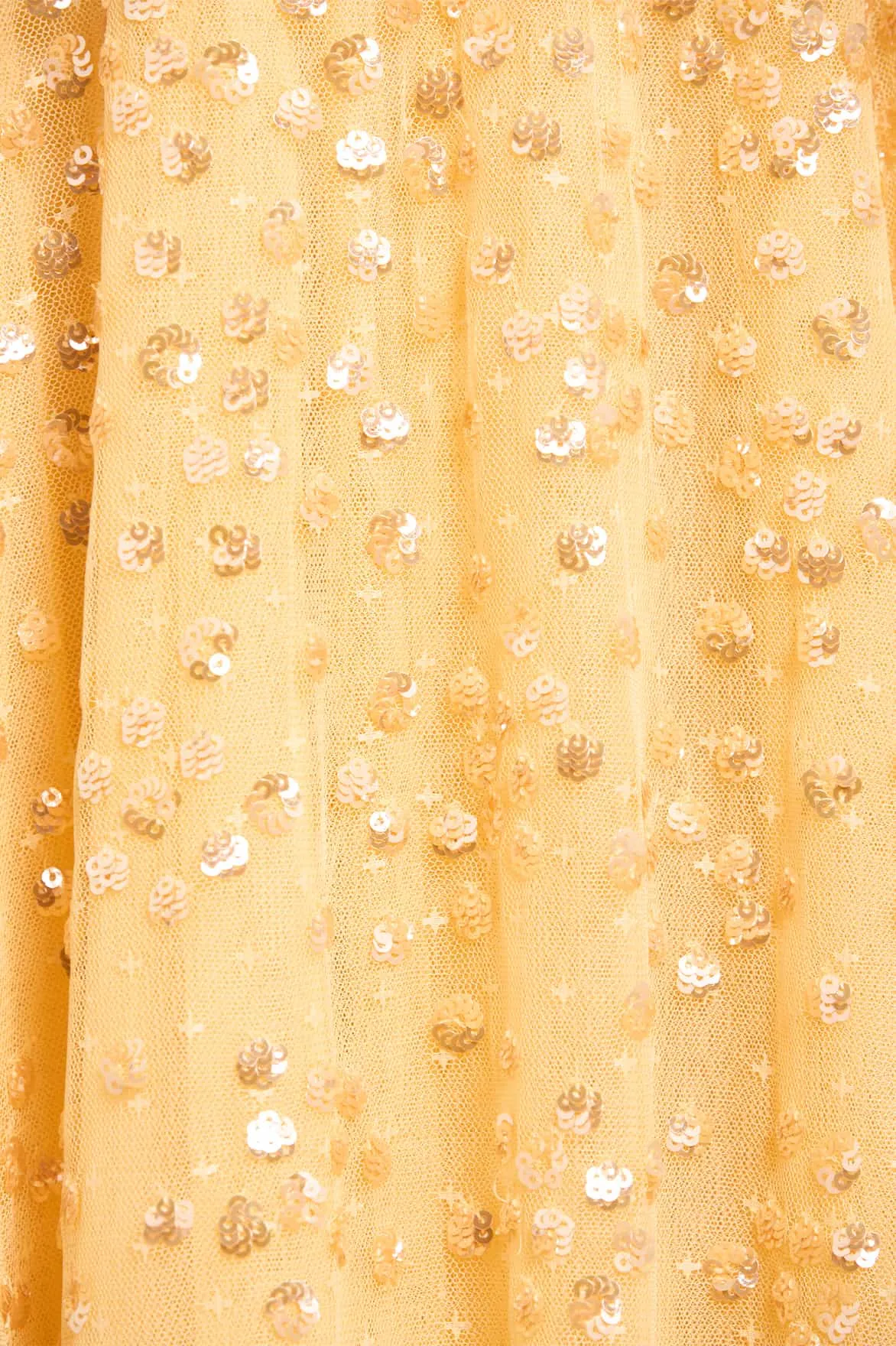 Leila Dot V-Neck Ankle Gown