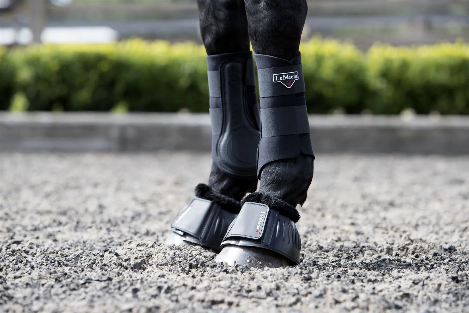LeMieux Rubber Bell Boots with Fleece