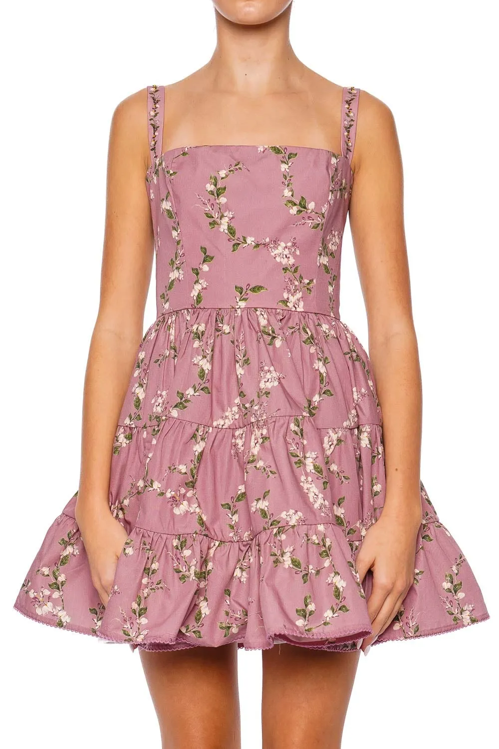 Lima Wisteria Embellished Mini Dress