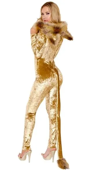 Lion Costume Deluxe Lion Costume Halloween Animal Cosplay Sexy Stage Performance Jumpsuits