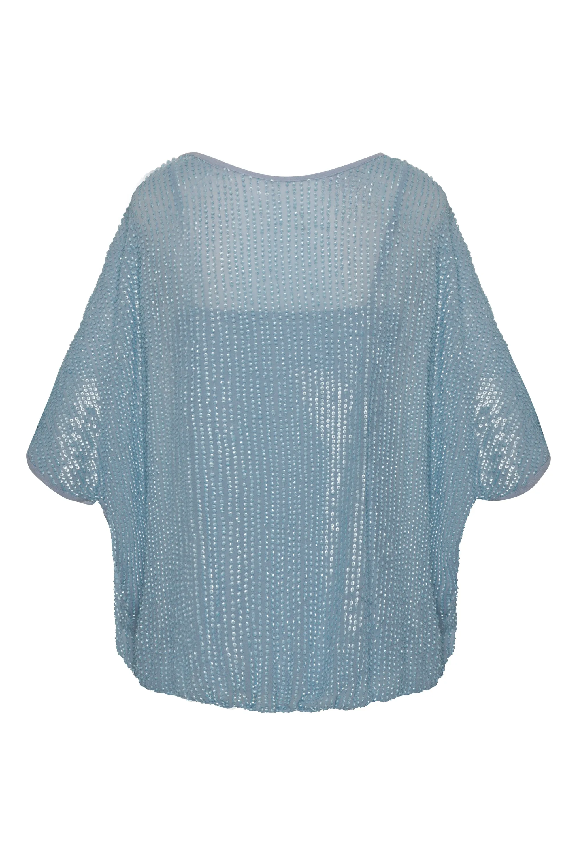 Liza Sequin Wedge Top