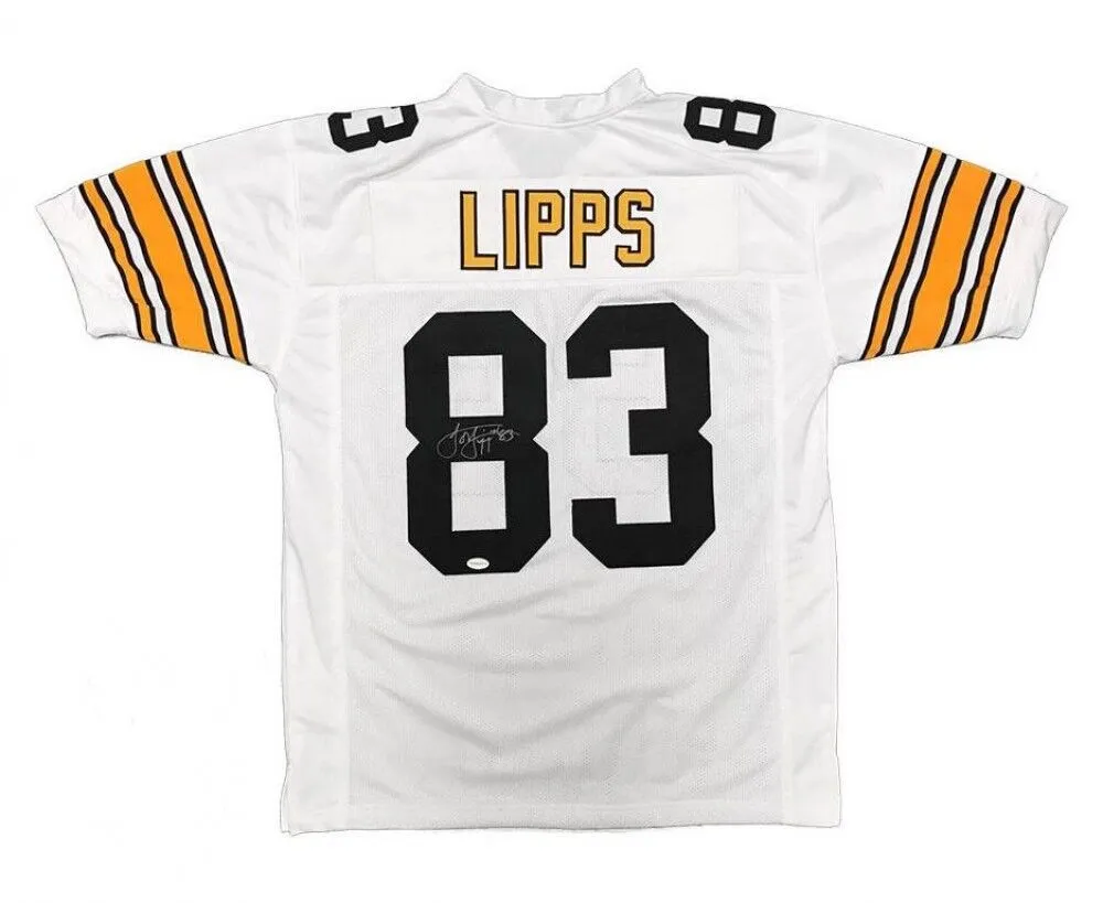 Louis Lipps Signed Pittsburgh Steeler Jersey (TSE COA) 2xPro Bowl Wide Receiver