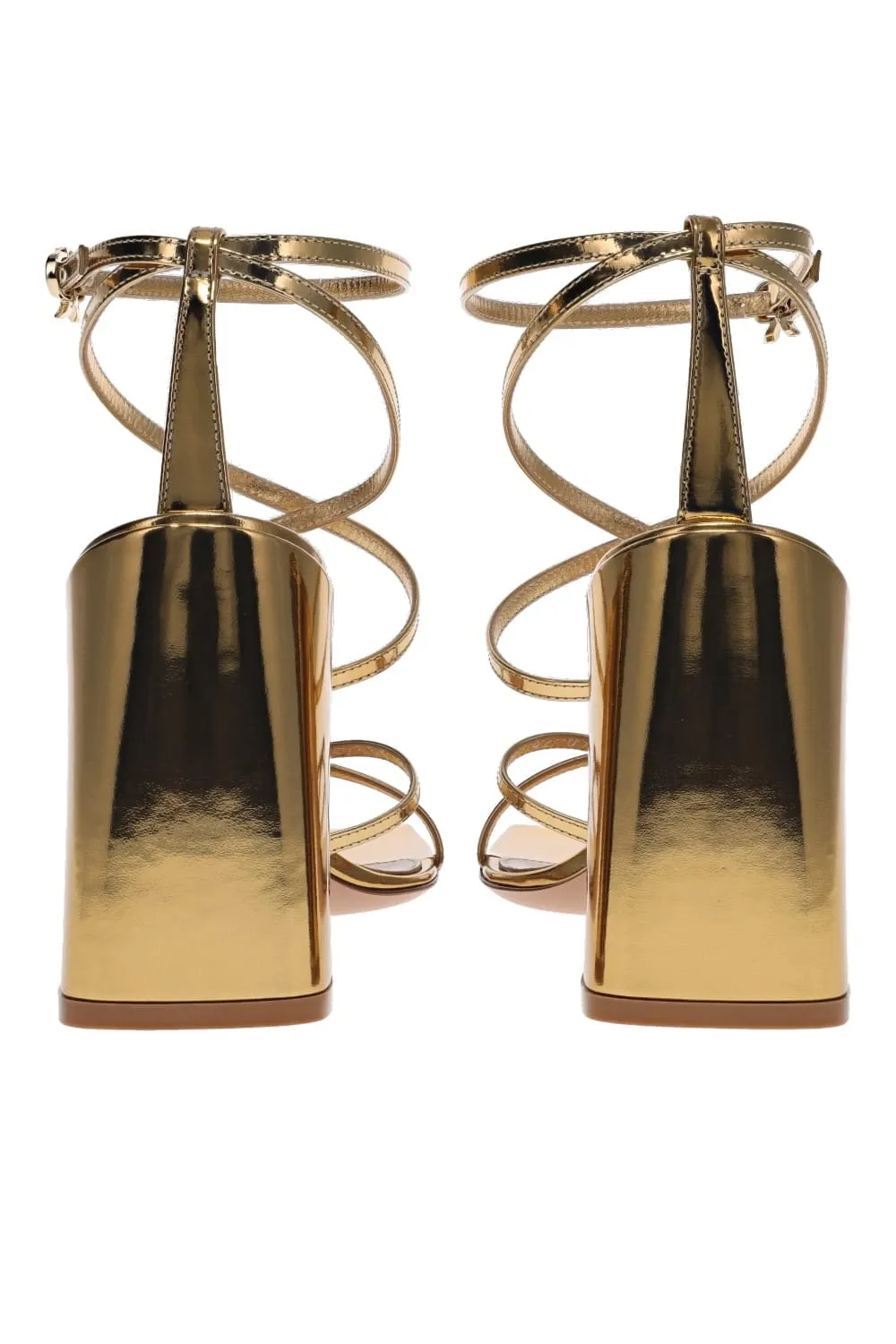 Ludovica Metal Patent Leather Sandals