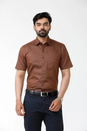 Luxor - Brown Formal Shirts for Men | Ariser