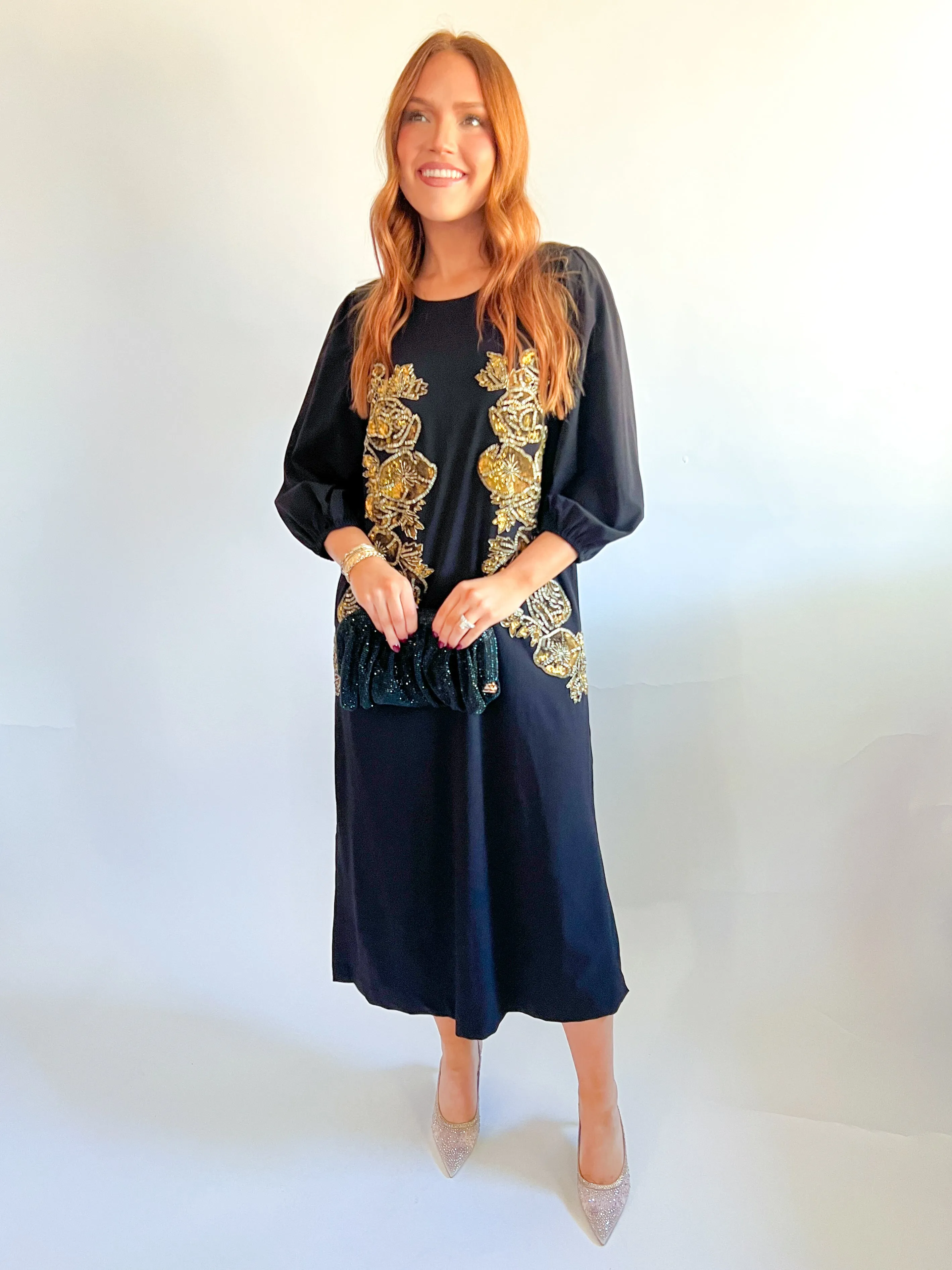 Luzon Embellished Midi Dress