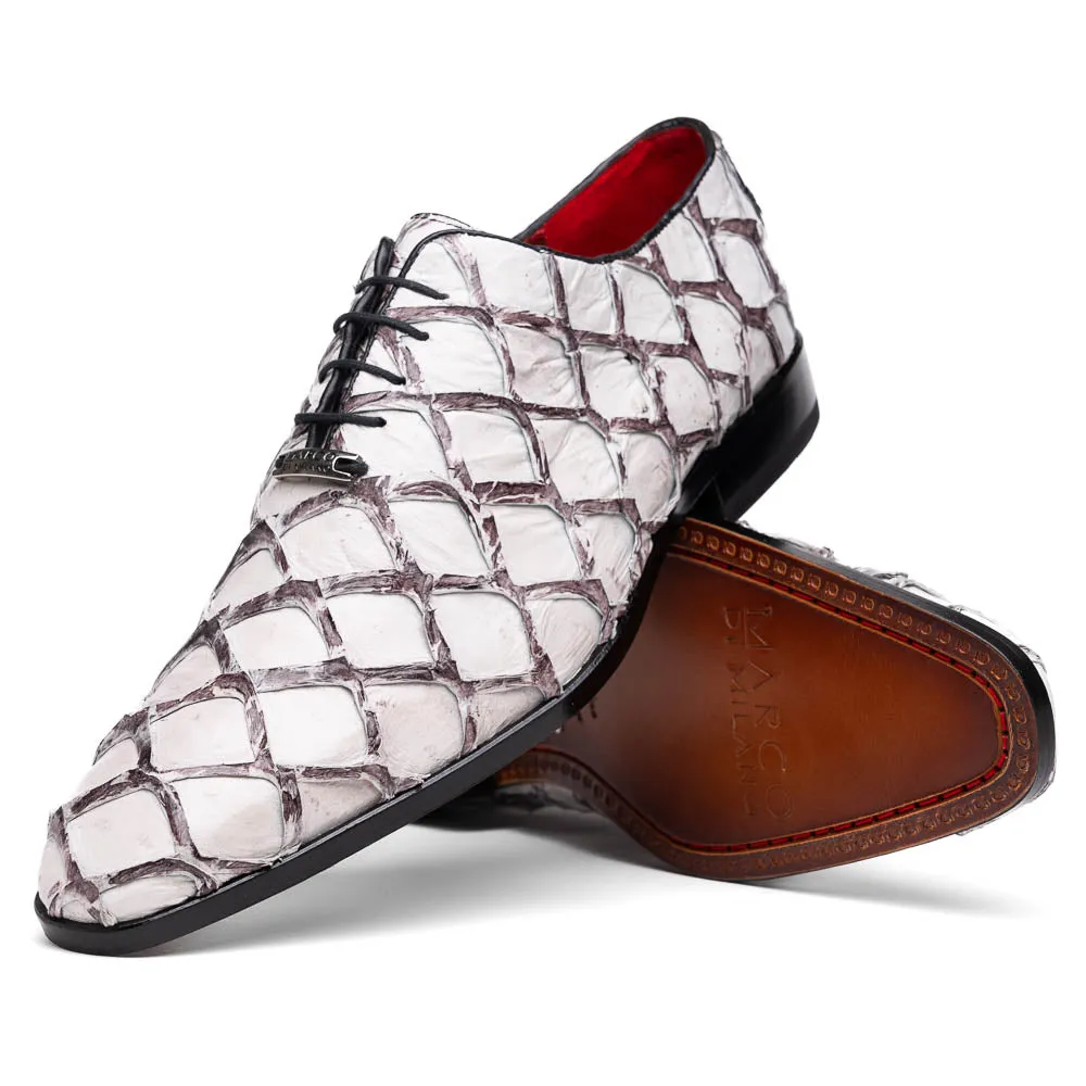 Marco Di Milano Olivieri Newspaper Pirarucu Dress Shoe Oxfords