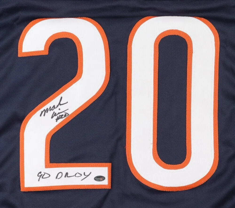 Mark Carrier Signed Chicago Bears Jersey (Schwartz Sports) 3xPro Bowl Safety
