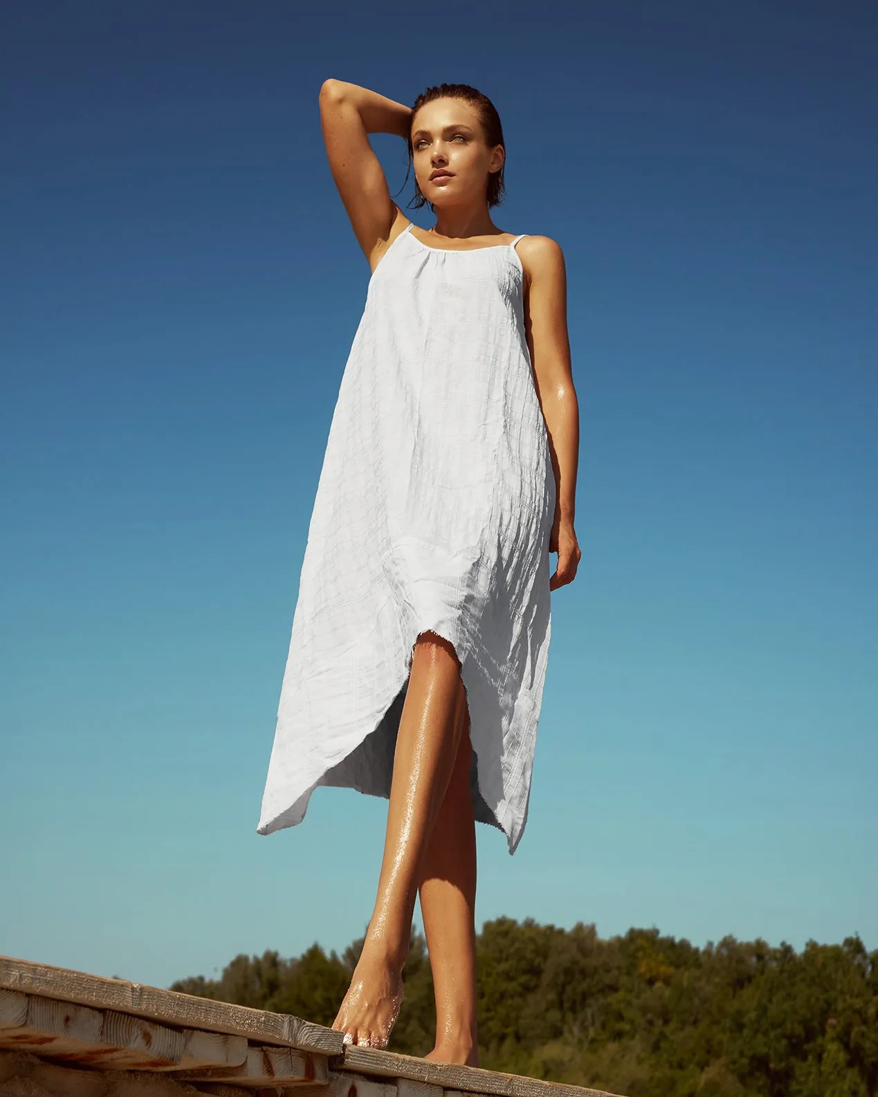 Mazatlan Dress - Textured Cotton