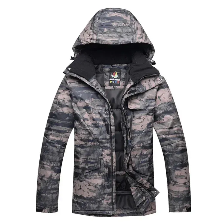 Men’s Camouflage Ski Suit – Waterproof & Insulated