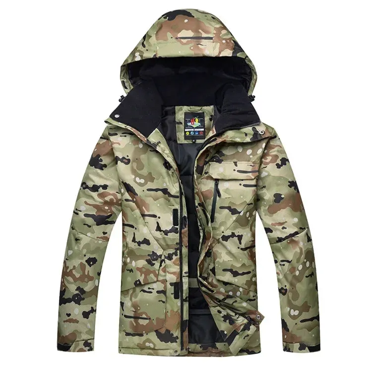 Men’s Camouflage Ski Suit – Waterproof & Insulated