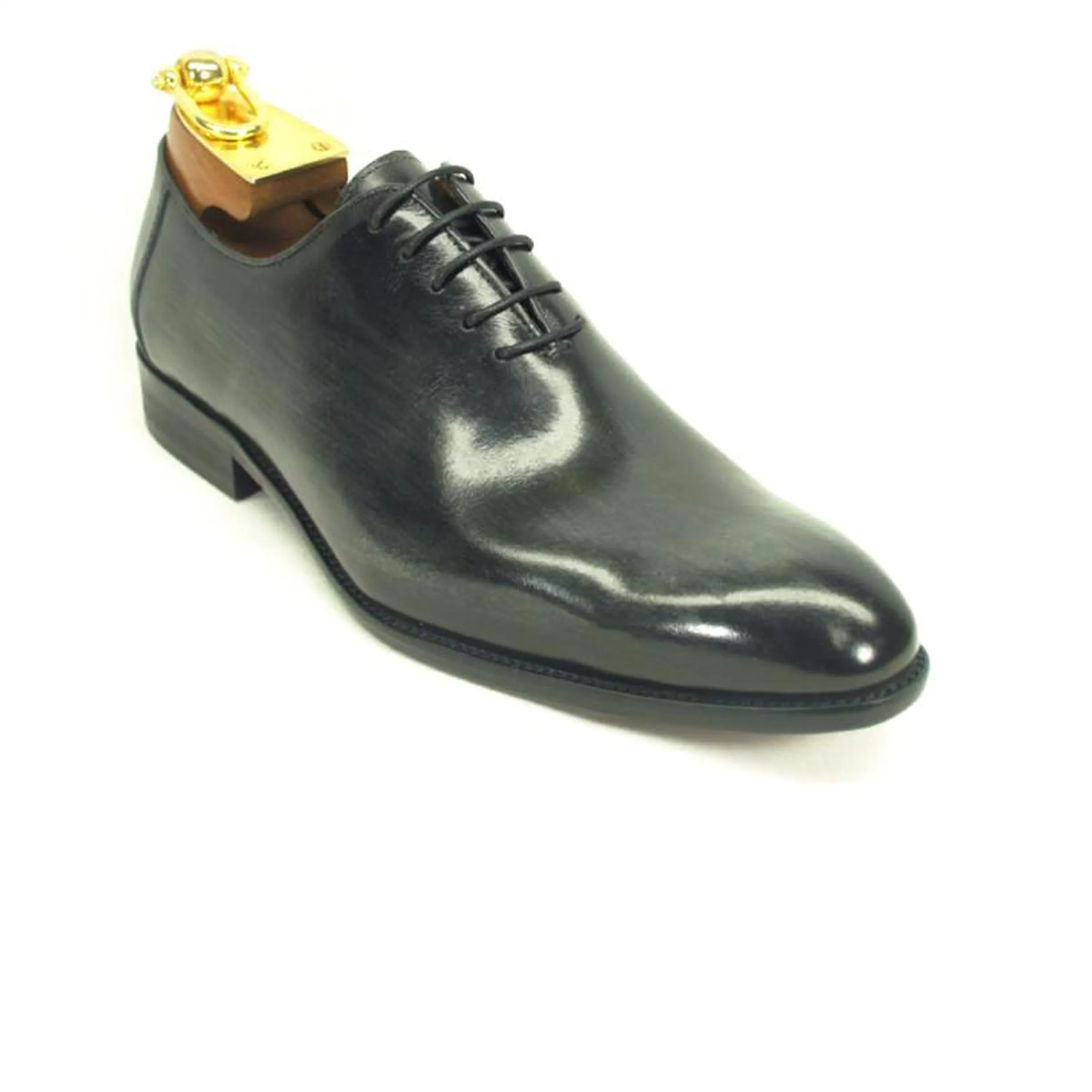 Mens Carrucci Hand Painted Oxford Lace Up Dress Shoe in Purple