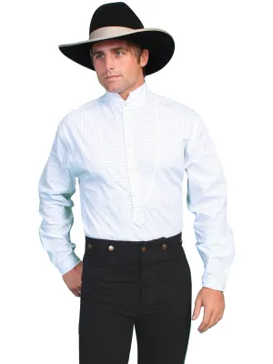 Men's Western Shirt Collection: Scully Rangewear Bib Stripe