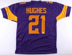 Mike Hughes Signed Vikings Color Rush Jersey (TSE COA) 2018 1st Rd Drft Pk /UCF