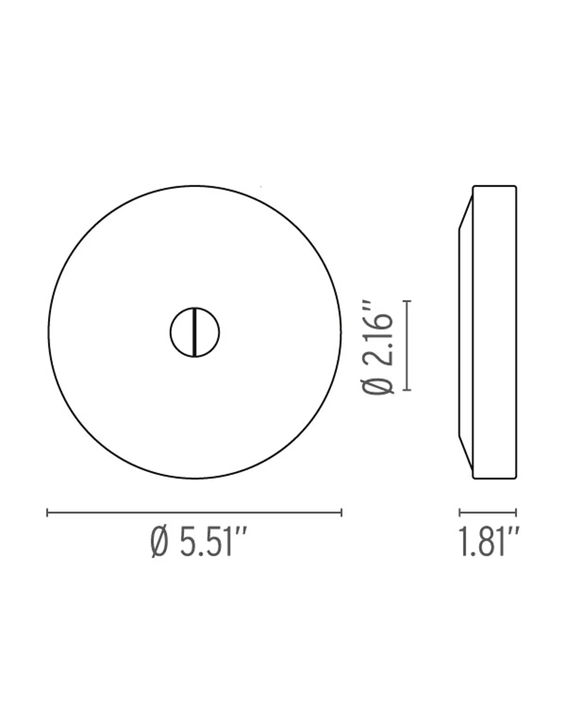 Mini Button ADA - Wall and Ceiling Lights