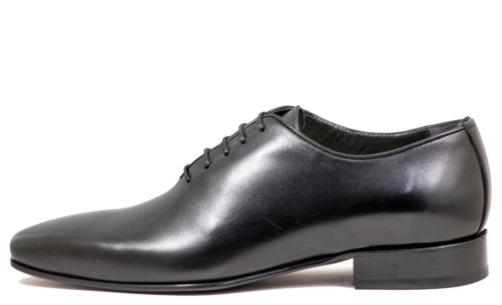 Mirage Mens Black Leather Plain Toe Oxford 7967