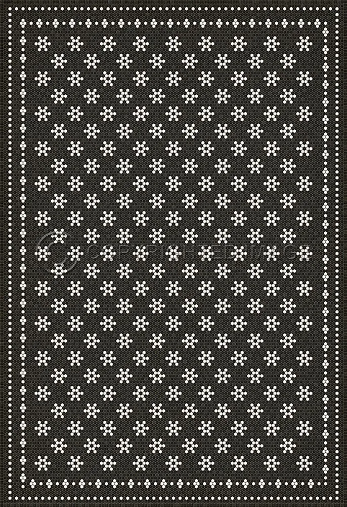 Mosaic B "Belmont Park" Vinyl Floorcloth - Spicher & Co.