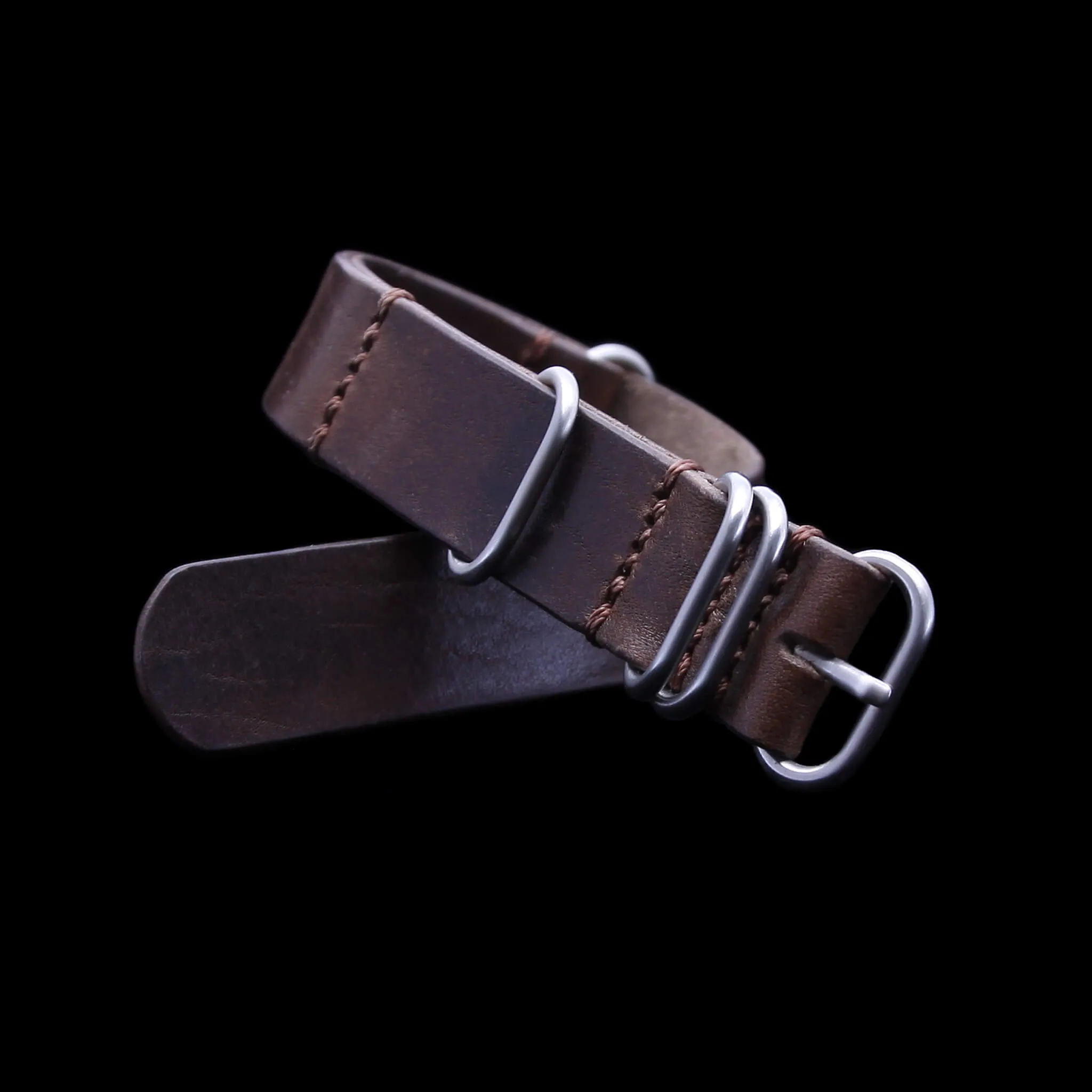 NAT2 Leather Watch Strap, 5-Ring Vintage 405