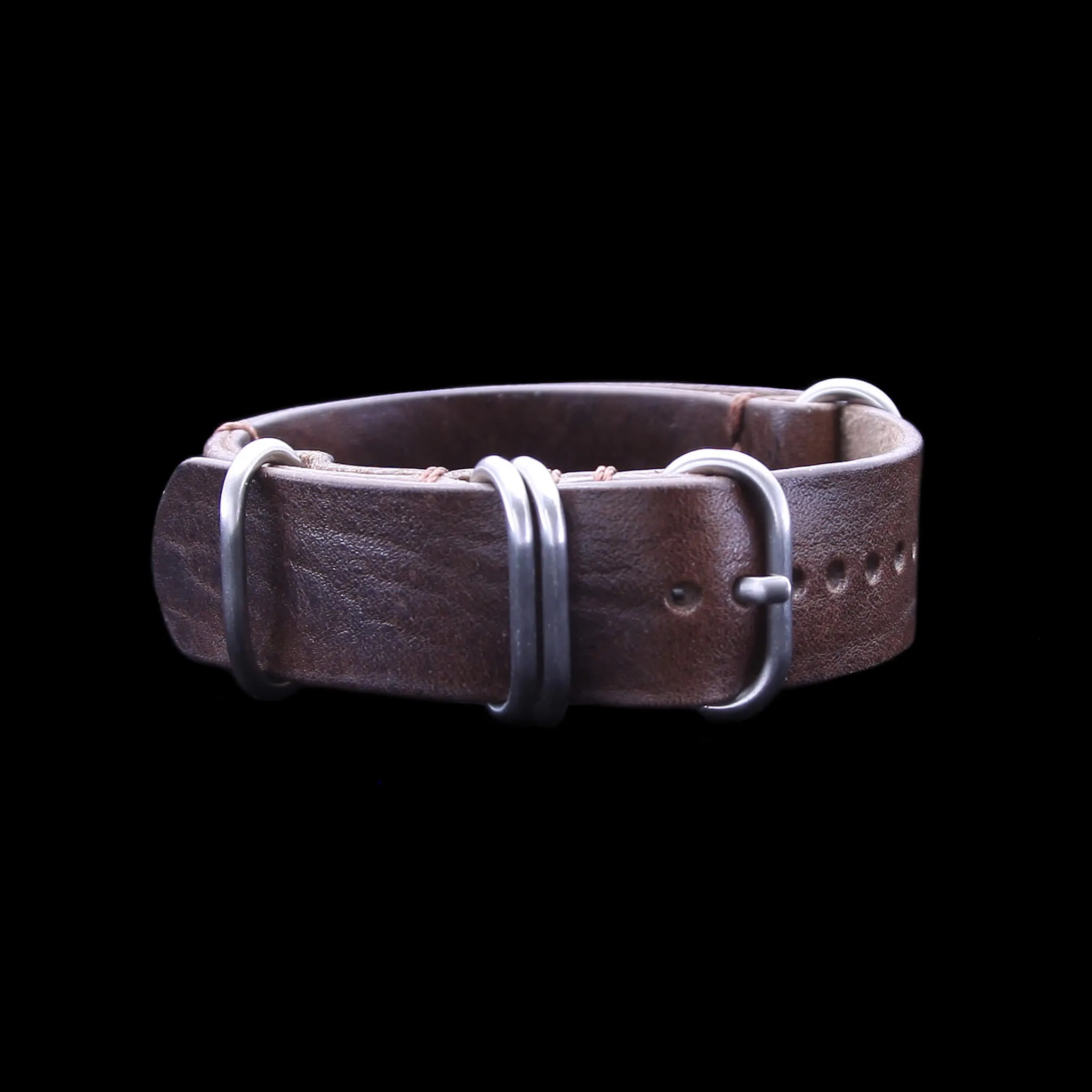 NAT2 Leather Watch Strap, 5-Ring Vintage 405