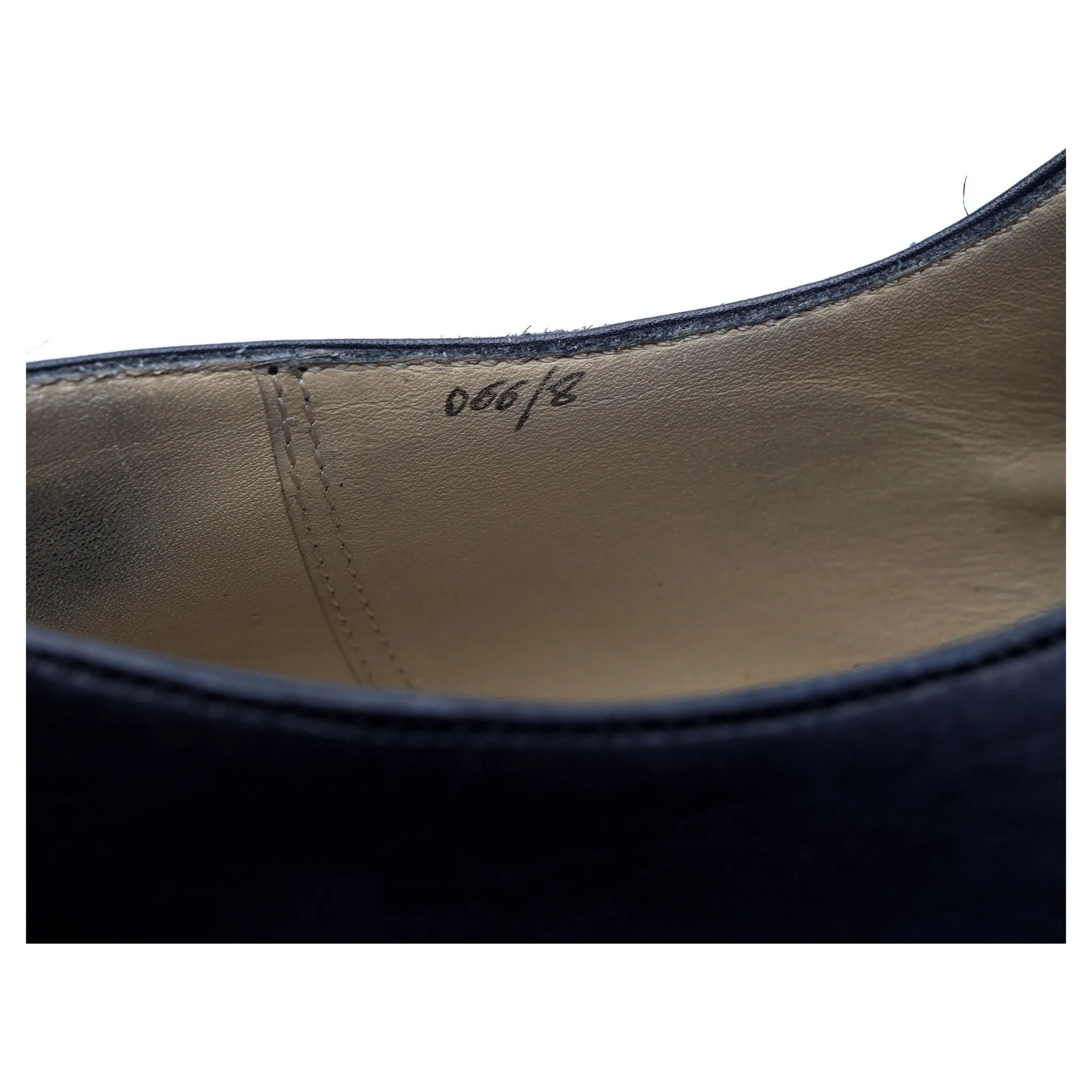 Navy Blue Leather Oxford UK 8