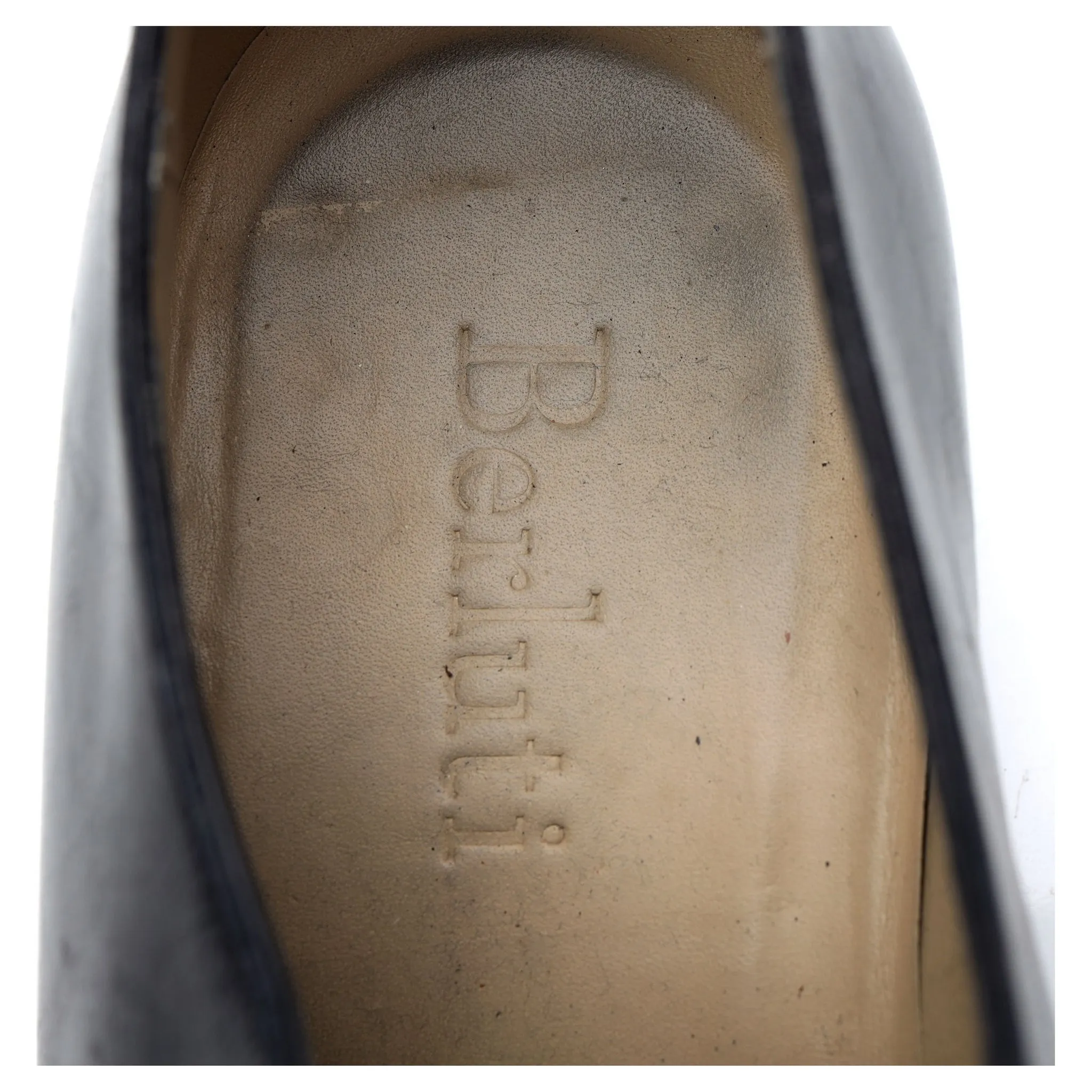 Navy Blue Leather Oxford UK 8