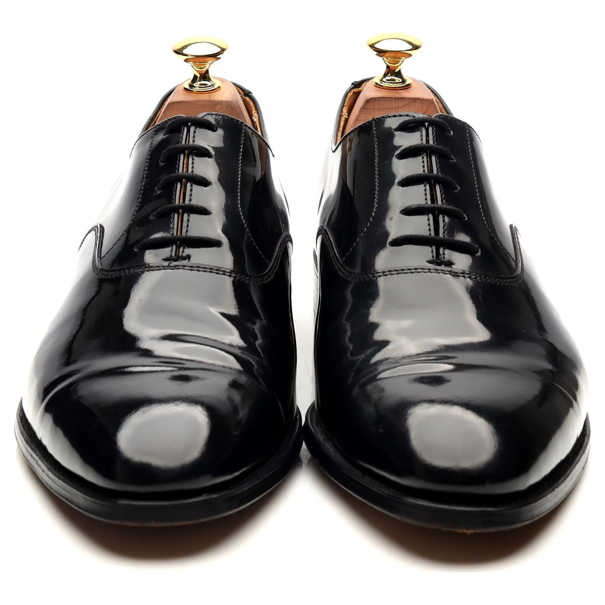 New & Lingwood Black Patent Leather Oxford UK 9 E