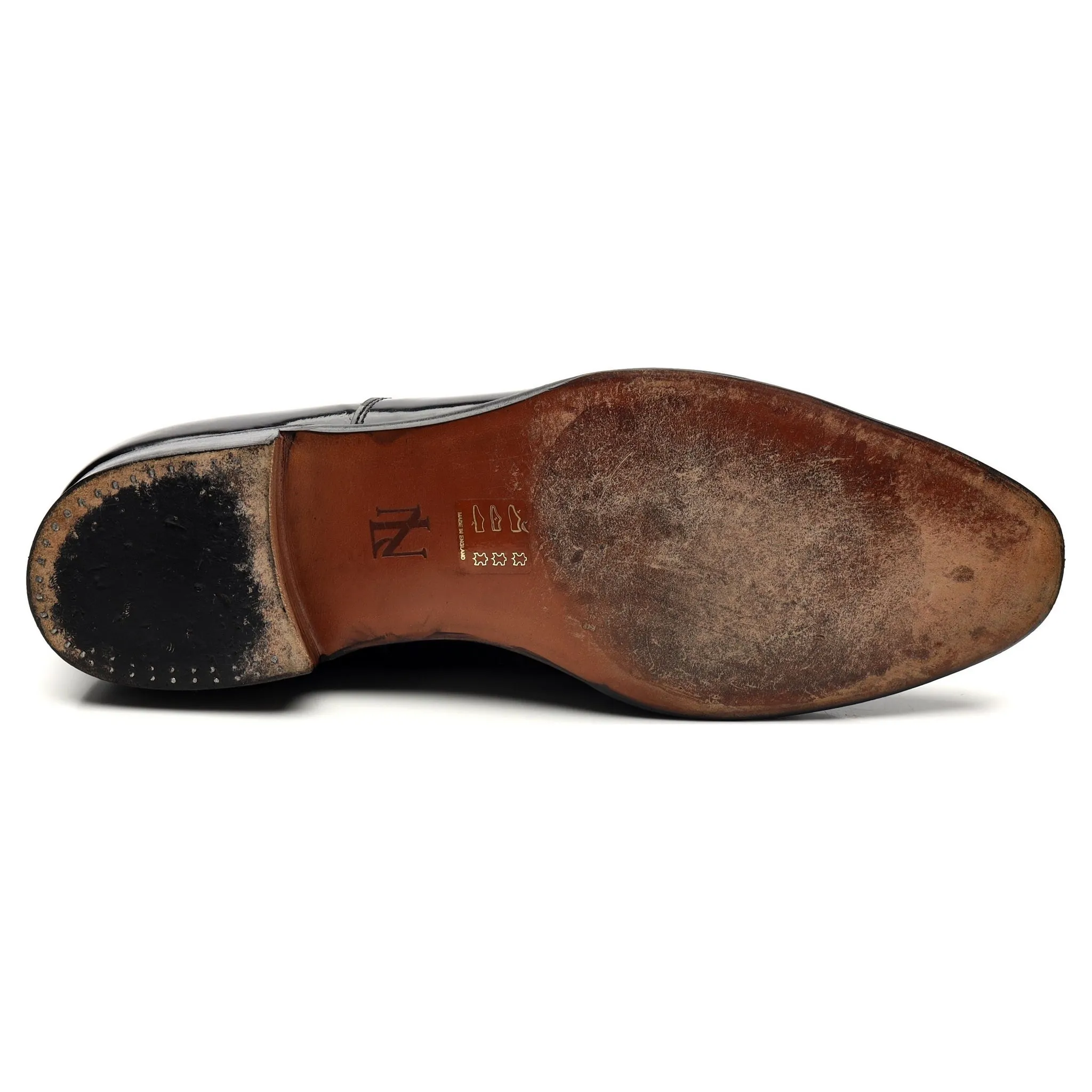 New & Lingwood Black Patent Leather Oxford UK 9 E