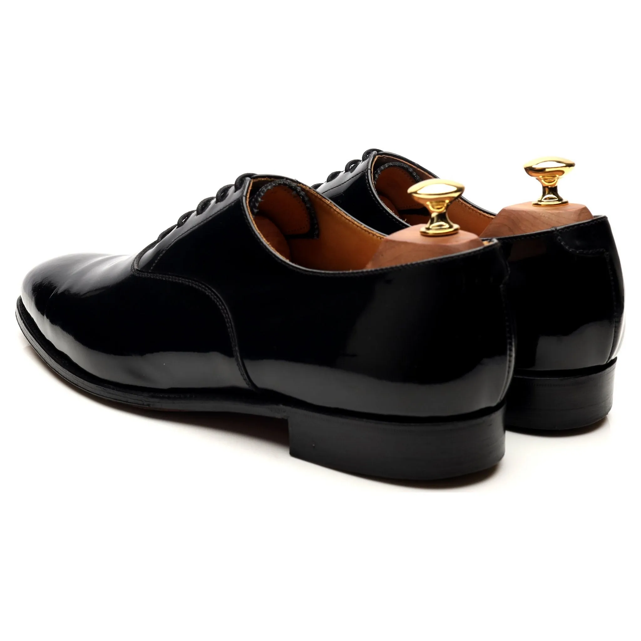 New & Lingwood Black Patent Leather Oxford UK 9 E
