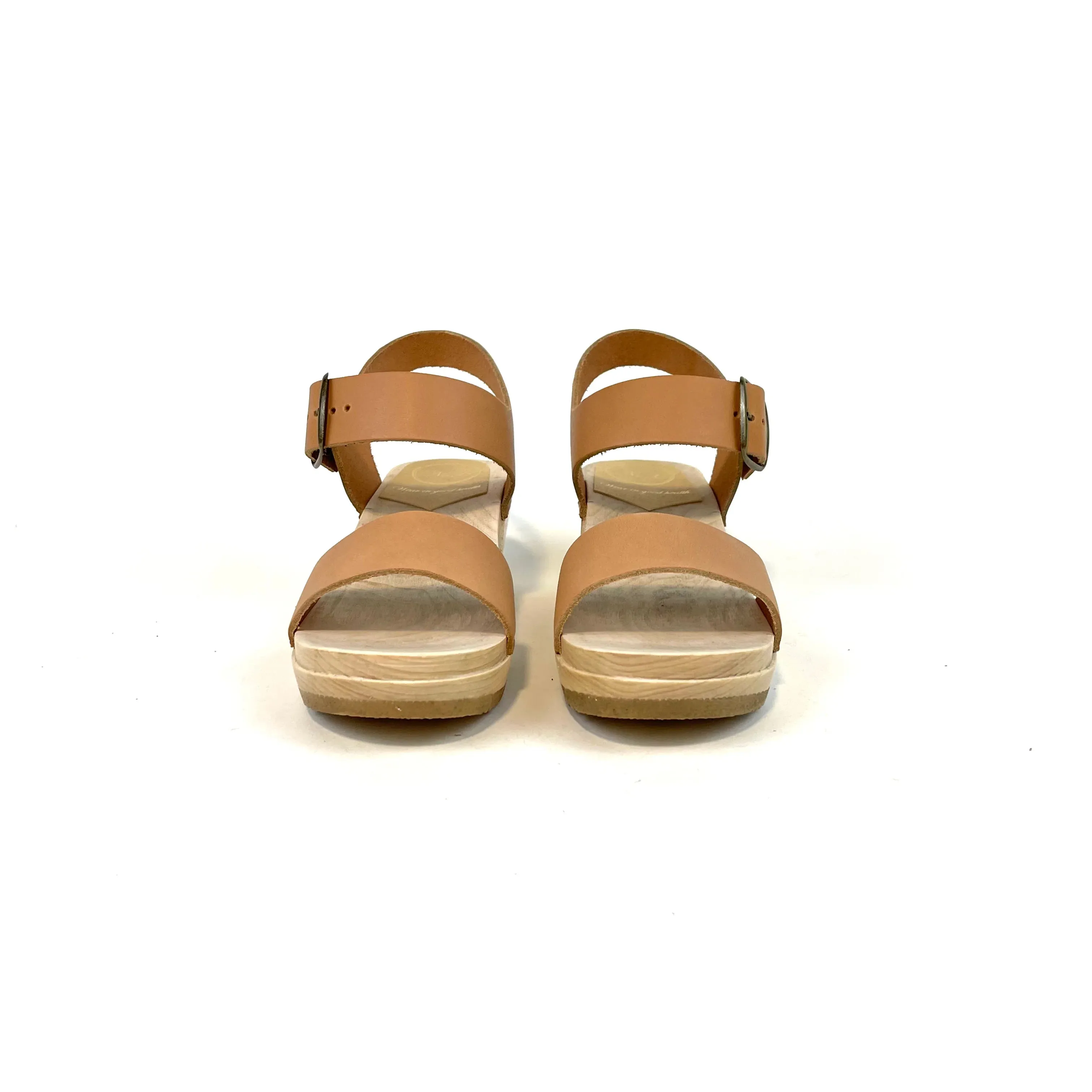 No. 6 - Two Strap Clog on Mid Heel (Desert)