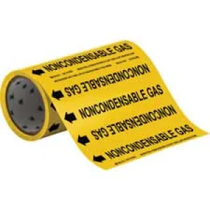 NONCONDENSABLE GAS Roll Form Pipe Marker| Buy online
