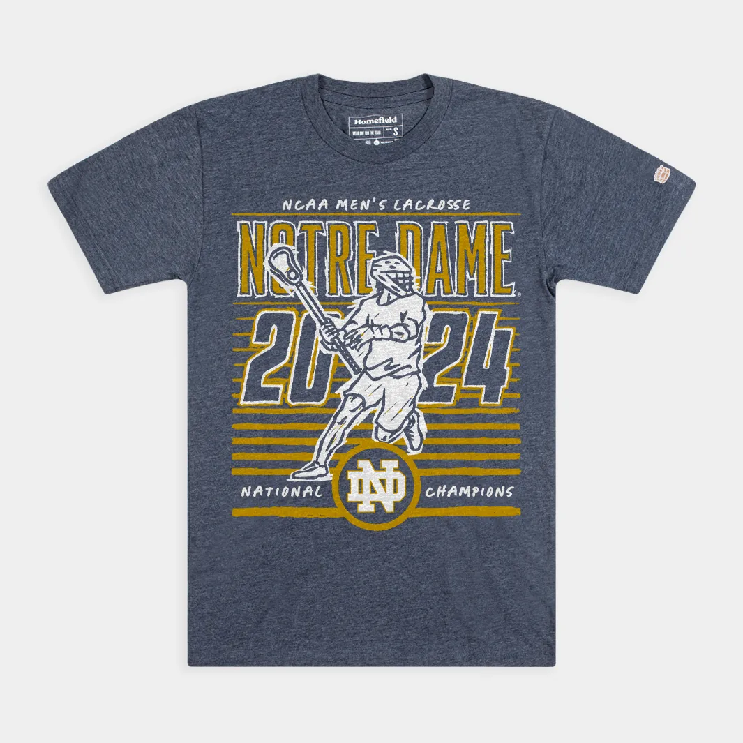 Notre Dame Men's Lacrosse 2024 Champions Tee