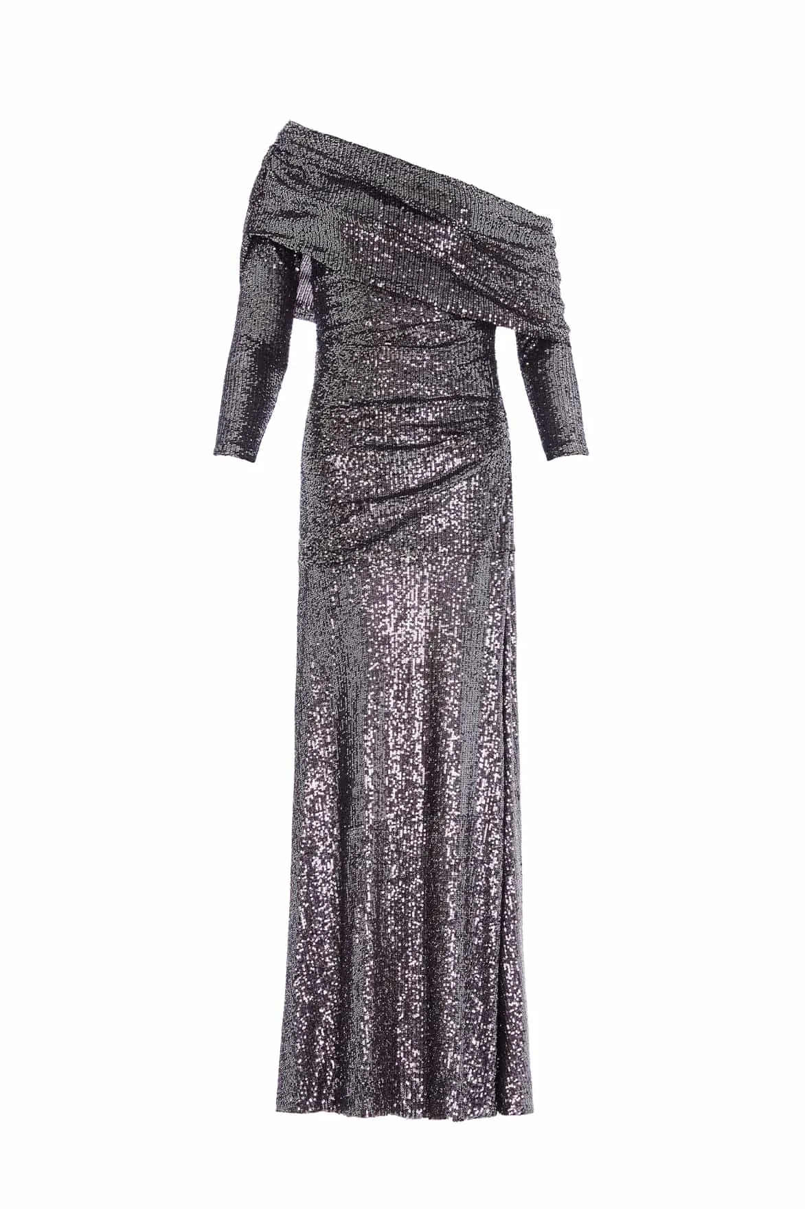 Nova One-Shoulder Ankle Gown