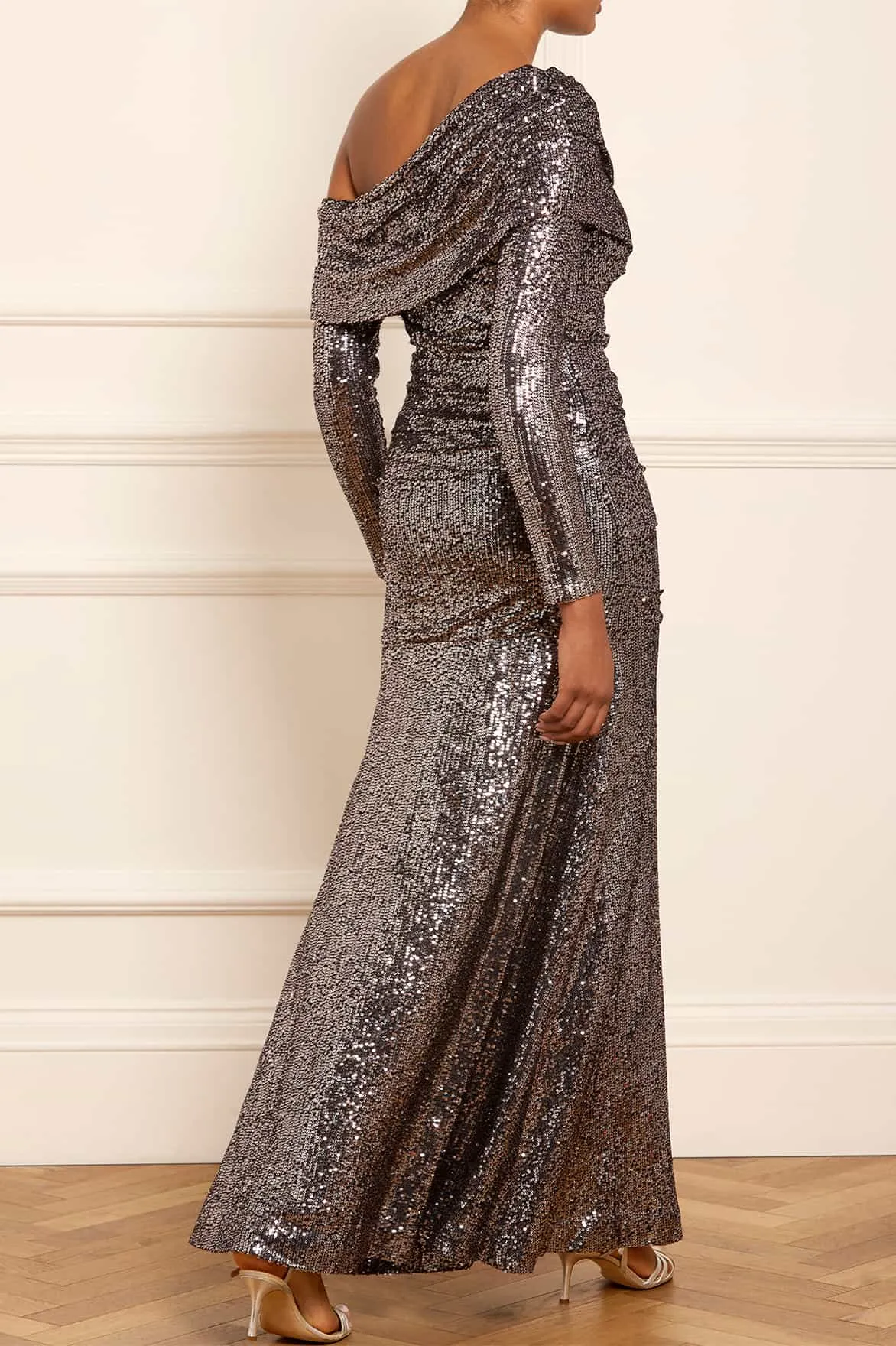 Nova One-Shoulder Ankle Gown