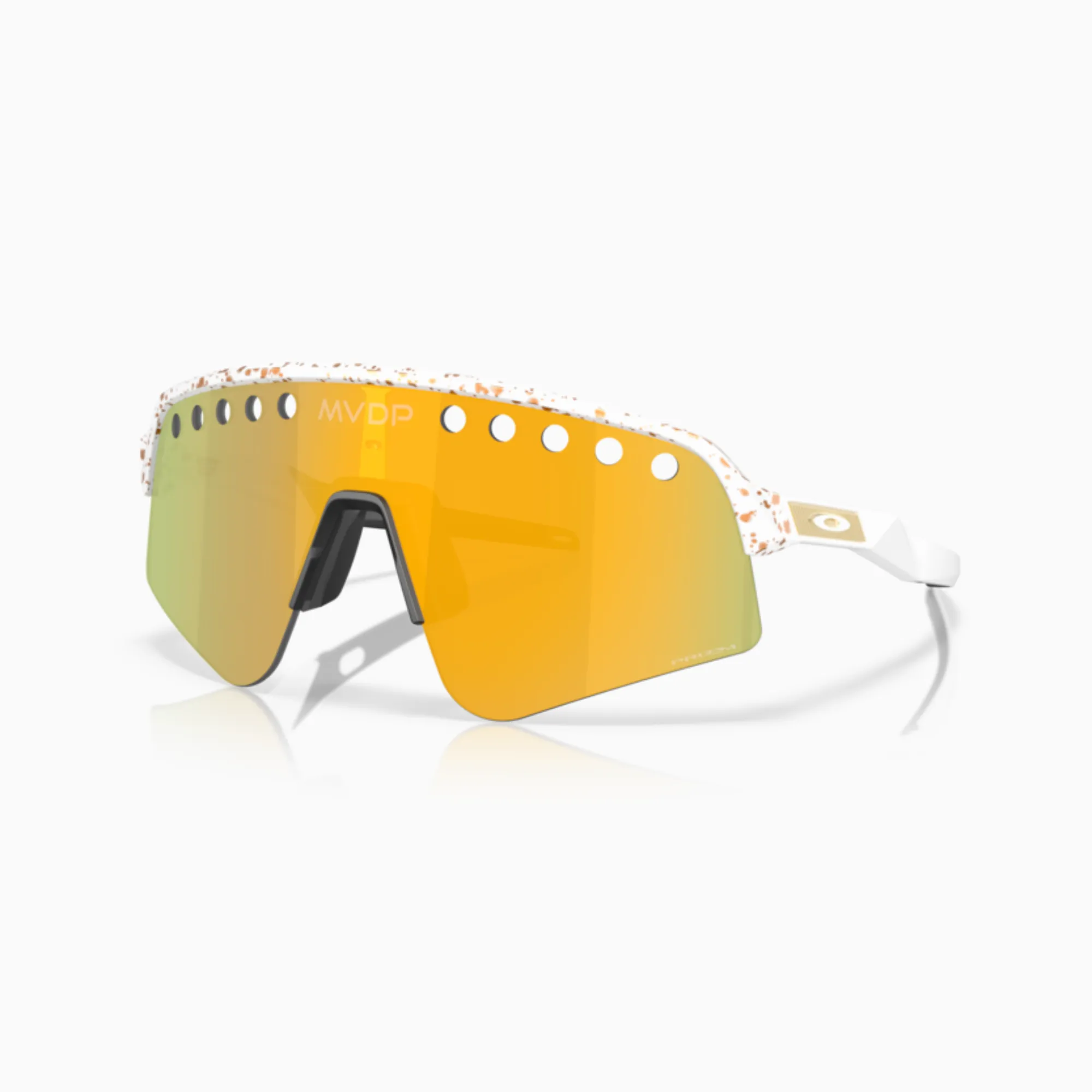 Oakley Mathieu Van Der Poel Signature Series Sutro Lite Sweep - White splatter (Prizm 24k Lens)