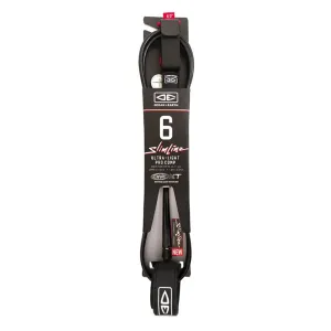 OCEAN & EARTH SLIM LINE ONE XT PRO COMP 6'0 LEASH BLACK