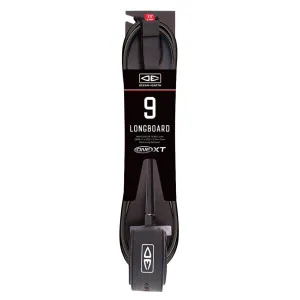 Ocean and Earth One XT Longboard Ankle Leash - Black